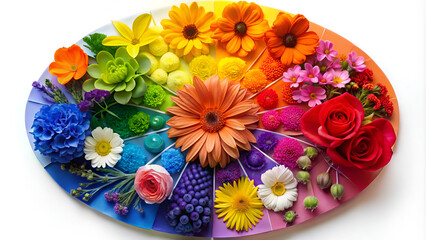 Canvas Print - Color Wheel Flower