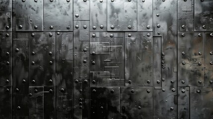 Metal background made of steel plates