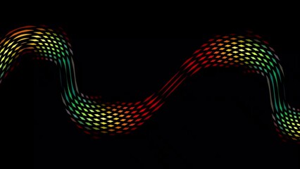 Aufkleber - Colorful animation on plain black background