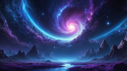 Wall Mural - space galaxy admiring wallpaper