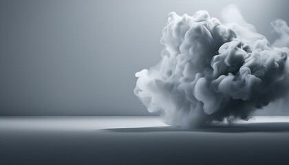 Wall Mural - ai generative of smoke from the clouds with shadow