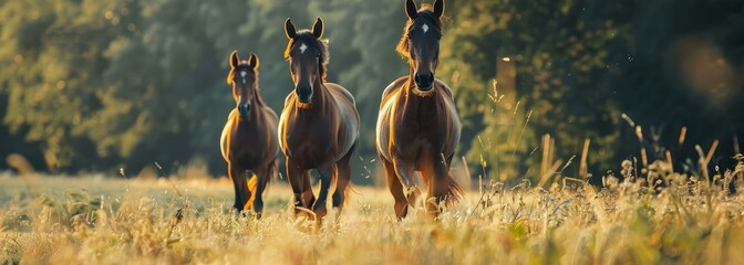 Horses farm field animals ranch wallpaper background
