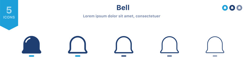 Leinwandbilder - Notification bell icon. Alarm, alert, reminder icons . New notification vector icon