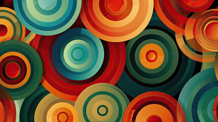 Wall Mural - vector._colored_circles