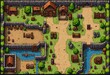 © ThomasStockArt - asset for a bit pixel platform mobile game,dirt grass wood tree bush stone dungeon castle background rpg
