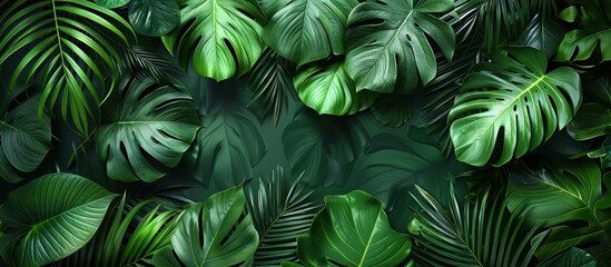 Tropical Leaf Arrangement - Lush Green Foliage