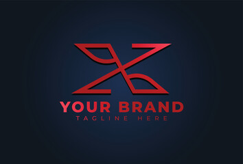 Sticker - Monogram letter X Logo Vector Design Template