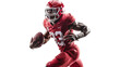 © NansiPhoto - Rugby player, american football player on white background
