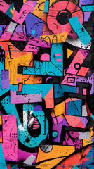  Features bold geometric patterns