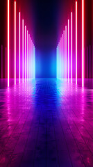 Wall Mural - Neon abstract background