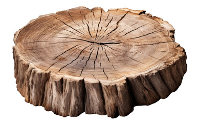 Wall Mural - cut of an old big tree trunk, cut out