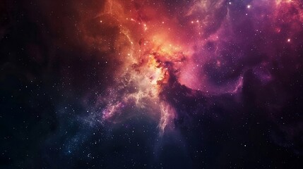 colorful universe space galaxy with nebula. night sky cosmos with supernova. science in astronomy. c