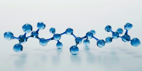 Poster - Modern molecular structure concept, showcasing the interconnectedness and complexity of chemical compounds