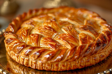 Canvas Print - Pithivier Pie with Flaky Crust