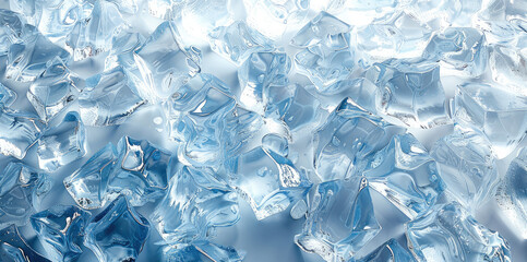 Poster - Fresh Icy surface background. Generative AI.
