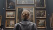 © Adinda - Standing Before A Woman's Portrait A Woman