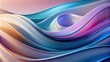 © dasha122007 - A smooth gradient background with wavy lines in pastel colors.