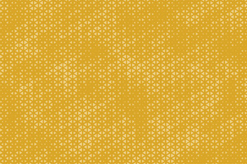 Poster - Triangle halftone vector background. Goldenrod Brown halftone pattern. Abstract geometric dots background. Pop Art comic gradient black white texture. Vector illustration.
