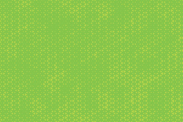 Fototapete - Triangular Halftone Texture Retro wave Vector Geometric Technology Abstract Background. Half Tone Triangles Retro Peas Green Colored Pattern. Minimal 80s Style Dynamic Tech Structure Wallpaper