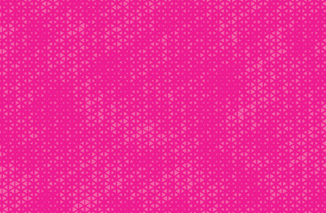 Fototapete - Triangular Halftone Texture Retro wave Vector Geometric Technology Abstract Background. Half Tone Triangles Retro Deep Pink Pattern. Minimal 80s Style Dynamic Tech Structure Wallpaper