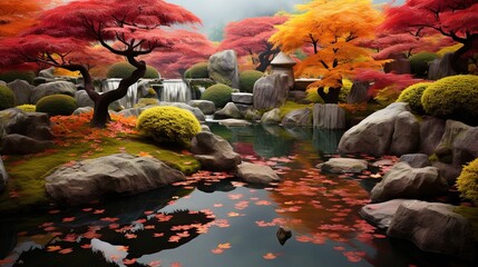 Wall Mural - autumn in the park