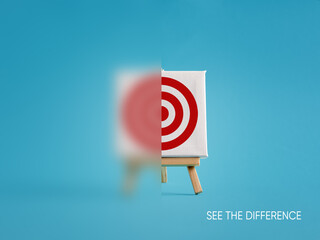 Wall Mural - goal clarity and business vision. clarifying personal goals.