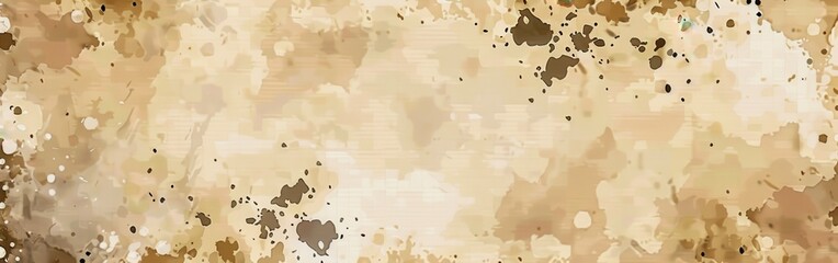 Wall Mural - Abstract Beige And Brown Watercolor Background Texture