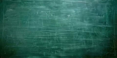Wall Mural - Green Chalkboard with White Scribbles