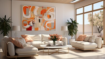 Beige hues in tranquil abstraction