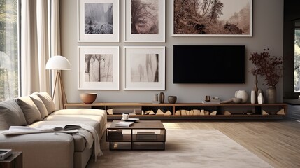 Sticker - modern living room