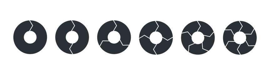 Wall Mural - rotation arrows in circular motion. circle arrow combinations. set of circular infographics. graphic