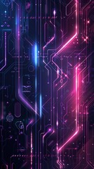 Poster - Modern Tech Abstract Background. Modern and digital background for business