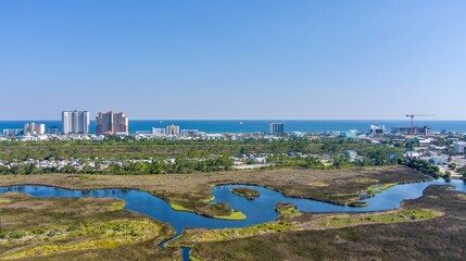 Sticker - Aerial view of Gulf Shores, Alabama