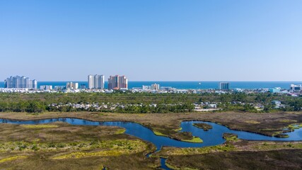 Sticker - Aerial view of Gulf Shores, Alabama