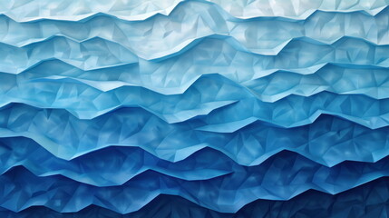 Wall Mural - wallpaper shape of wave background, origami style