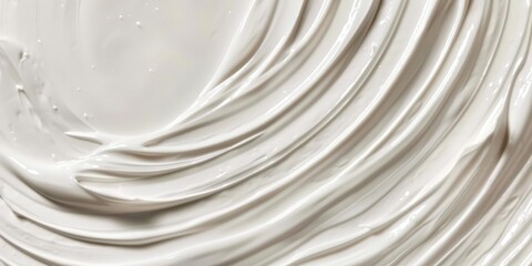 Wall Mural - White Cream Swirls Texture Background