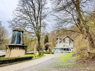 Wall Mural - Street view of old village Spa in Belgium