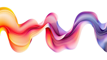 Poster - Abstract Shape Gradient elements on a transparent background