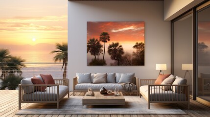 Wall Mural - modern living room