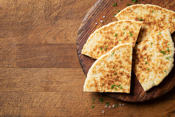 Wall Mural - Pita bread, homemade flatbread, tortilla