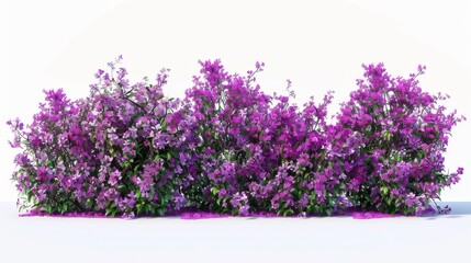 Wall Mural - Beautiful Purple Flower Bushes, Generative AI