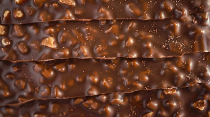 Wall Mural - Background texture banner made of chocolate bars with nuts. The concept of harmful sweet food and diet. The concept of sweets for dessert.