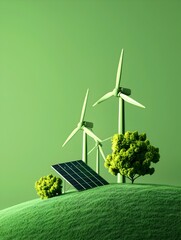 sustainable energy solutions amid a green landscape long_title:sustainable energy solutions includin
