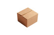 © Jeerawut - Minimalistic image of a closed, brown cardboard box isolated on a white background, ideal for packaging and shipping concepts.