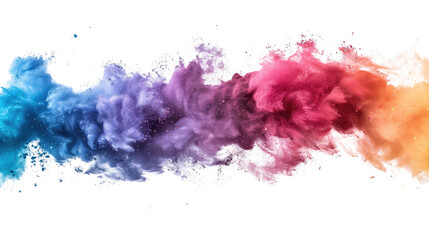 Poster - Vibrant Colorful Fluid on a transparent background