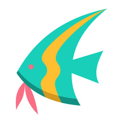 Sticker - Tropical Fish Icon