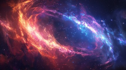 Leinwandbilder - Illustration of a beautiful and vivid optical illusion depicting the concept of infinity in space