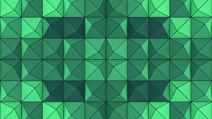 Aufkleber - Pattern composed of a grid of squares. 3d rendering loop animation 4K