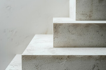 Fototapete - Minimalist abstract art using subtle gradients and clean shapes on a white background,