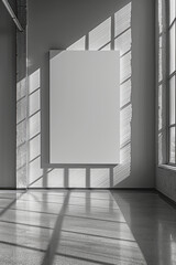 Poster - Minimalist shot of an ASL alphabet chart, displayed on a plain white wall,